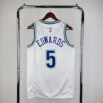 24 SEASON MINNESOTA TIMBERWOLVES WHITE  NO.5 EDWARDS - Image 2