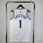 24 SEASON MINNESOTA TIMBERWOLVES WHITE  NO.1 ANDERSON - Image 2
