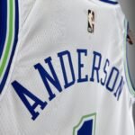 24 SEASON MINNESOTA TIMBERWOLVES WHITE  NO.1 ANDERSON - Image 6