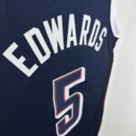 2024 Olympic Basketball USA Blue No.5 EDWARDS - Image 5