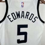 23 SEASON MINNESOTA TIMBERWOLVES CITY VERSION  NO.5 EDWARDS - Image 7