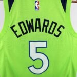 MINNESOTA TIMBERWOLVES GREEN  NO.5 EDWARDS - Image 8