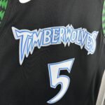 18 Season MINNESOTA TIMBERWOLVES BLACK  NO.5 EDWARDS - Image 4