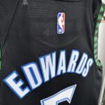 18 Season MINNESOTA TIMBERWOLVES BLACK  NO.5 EDWARDS - Image 7