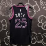MINNESOTA TIMBERWOLVES PURPLE/ BLACK  NO.25 ROSE - Image 2