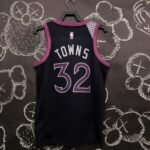 MINNESOTA TIMBERWOLVES PURPLE/ BLACK  NO.32 TOWNS - Image 2