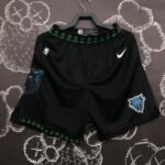 18 Season MINNESOTA TIMBERWOLVES BLACK SHORTS
