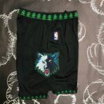 18 Season MINNESOTA TIMBERWOLVES BLACK SHORTS - Image 3