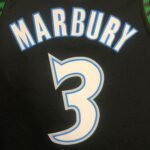 18 Season MINNESOTA TIMBERWOLVES BLACK  NO.3 MARBURY - Image 3
