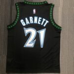 18 Season MINNESOTA TIMBERWOLVES BLACK  NO.21 GARNETT - Image 2