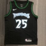 18 Season MINNESOTA TIMBERWOLVES BLACK  NO.25 ROSE