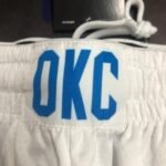 Oklahoma City Thunder WHITE SHORTS - Image 3