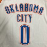 Oklahoma City Thunder White  No.0 Westbrook - Image 7