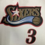 MN Heat Pressed Retro : Philadelphia 76ers 1998 White #3 - Image 3