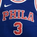Philadelphia 76ers Retro  #3 Blue - Image 3