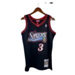 MN Heat Press Retro: 97/98 Season Black Hardwood Classics   76ers Iverson