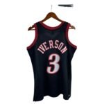 MN Heat Press Retro: 97/98 Season Black Hardwood Classics   76ers Iverson - Image 2