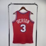 MN Heat Pressed Retro : Philadelphia 76ers 96/97 Red #3 - Image 2