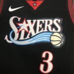 Philadelphia 76ers Retro  #3 Black - Image 3