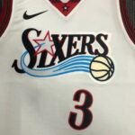 Philadelphia 76ers Retro  #3 White - Image 4