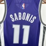 23 SEASON SACRAMENTO KINGS Away Purple  #11 SABONIS - Image 6