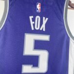 23 SEASON SACRAMENTO KINGS Away PURPLE  #5 FOX - Image 5