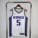 23 SEASON SACRAMENTO KINGS Home White  #5 FOX