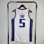 23 SEASON SACRAMENTO KINGS Home White  #5 FOX - Image 2