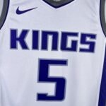 23 SEASON SACRAMENTO KINGS Home White  #5 FOX - Image 5