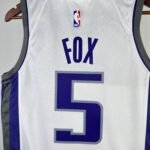 23 SEASON SACRAMENTO KINGS Home White  #5 FOX - Image 6