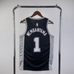SAN ANTONIO SPURS BLACK  #1 WEMBANYAMA - Image 2