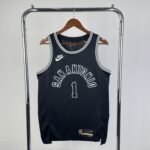 23 Season SAN ANTONIO SPURS Black  #1 WEMBANYAMA
