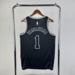 23 Season SAN ANTONIO SPURS Black  #1 WEMBANYAMA - Image 3