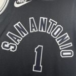 23 Season SAN ANTONIO SPURS Black  #1 WEMBANYAMA - Image 6