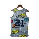 MN Heat Pressed Vintage : SW Spurs 98/99 Graffiti No.21 Duncan - Image 2