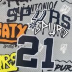 MN Heat Pressed Vintage : SW Spurs 98/99 Graffiti No.21 Duncan - Image 3