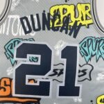MN Heat Pressed Vintage : SW Spurs 98/99 Graffiti No.21 Duncan - Image 4