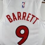 23 Season Toronto Raptors Home White  No.9 Barrett - Image 8