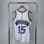 MN Heat Pressed Vintage : SW Toronto Raptors 99 Season White No.15 Carter - Image 2