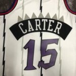 MN Heat Pressed Vintage : SW Toronto Raptors 99 Season White No.15 Carter - Image 5