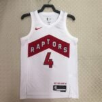 23 Season Toronto Raptors Home White  No.4 Barnes