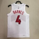 23 Season Toronto Raptors Home White  No.4 Barnes - Image 2