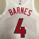 23 Season Toronto Raptors Home White  No.4 Barnes - Image 8