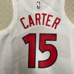 23 Season Toronto Raptors Home White  No.15 Carter - Image 7