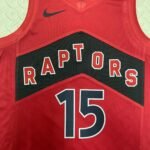23 Season Toronto Raptors Away Red  No.15 Carter - Image 3