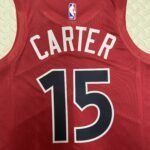 23 Season Toronto Raptors Away Red  No.15 Carter - Image 5