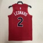 23 Season Toronto Raptors Away Red  No.2 Leonard - Image 2