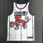 Toronto Raptors White  No.15 Carter