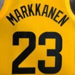 23 Season UTAH JAZZ Away Yellow  No.23 Markkanen - Image 5