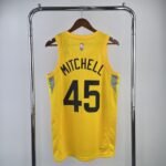 23 Season UTAH JAZZ Away Yellow  No.45 Mitchell - Image 2